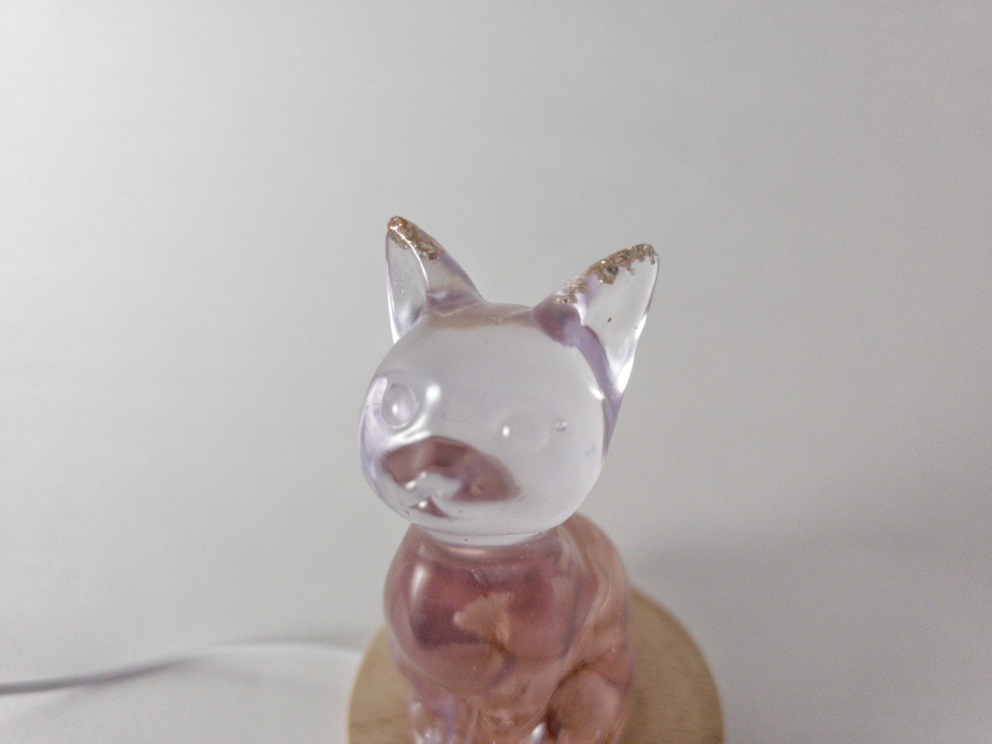 Pink Flower Kitty Cat Night Light